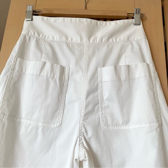Nili Lotan Dallas Straight Leg cotton twill pant white - Picture 7 of 16